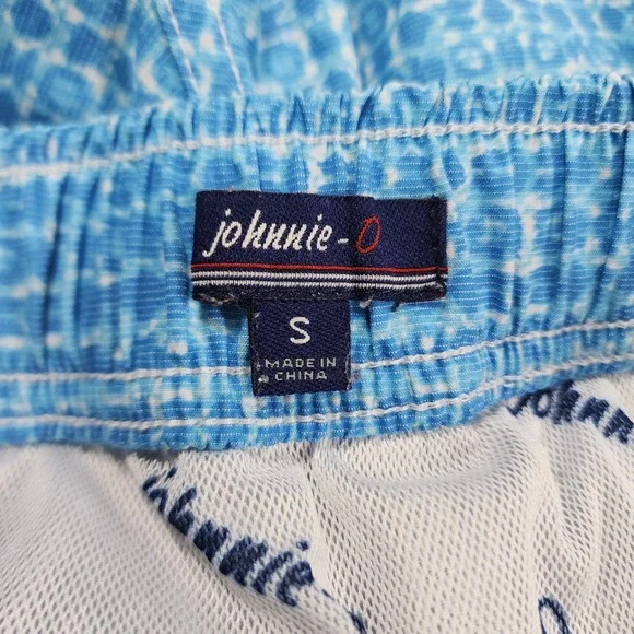 Johnnie O MENS SIZE S Mallon Swim Surf Shorts Fully Lined Laguna Blue - Picture 9 of 13